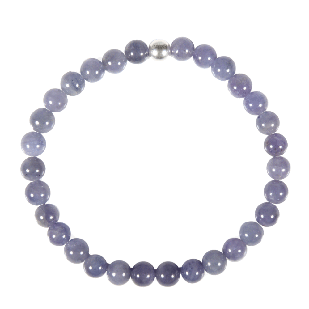 Tanzaniet armband 18 cm | 5 - 6 mm kralen