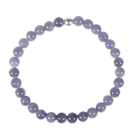 Tanzaniet armband 18 cm | 5 - 6 mm kralen