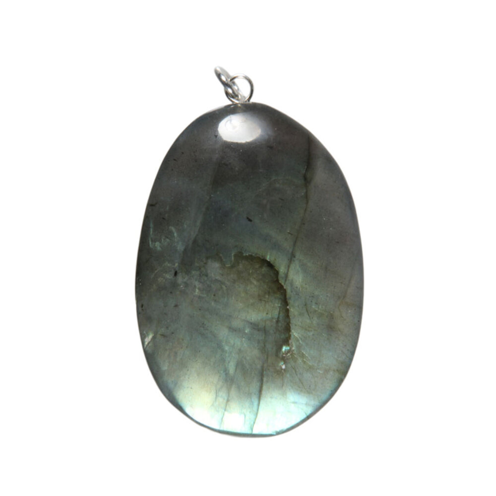 Labradoriet hanger A-kwaliteit met zilveren oogje Labradoriet hanger A-kwaliteit met zilveren oogje