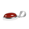 Zilveren hanger carneool ovaal 14 x 10 mm Zilveren hanger carneool ovaal 14 x 10 mm