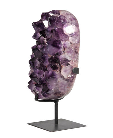 Amethist cluster 23 x 14 x 9,5 cm / 6080 gram | op standaard Amethist cluster 23 x 14 x 9,5 cm / 6080 gram | op standaard
