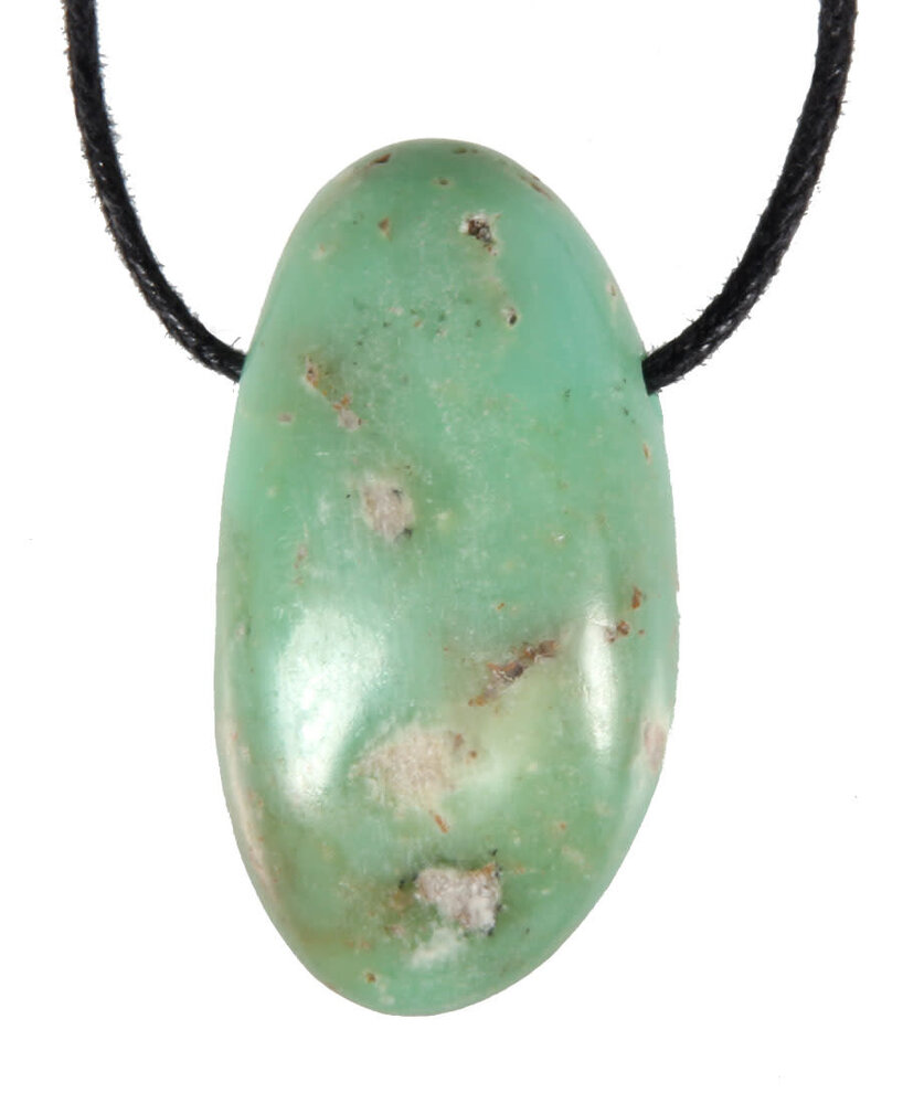 Chrysopraas (Indonesië) hanger doorboord Chrysopraas (Indonesië) hanger doorboord