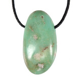 Chrysopraas (Indonesië) hanger doorboord Chrysopraas (Indonesië) hanger doorboord