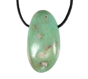 Chrysopraas (Indonesië) hanger doorboord Chrysopraas (Indonesië) hanger doorboord
