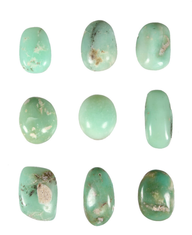 Chrysopraas (Indonesië) hanger doorboord Chrysopraas (Indonesië) hanger doorboord