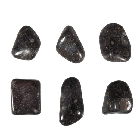 Opaal (zwart) hanger doorboord Opaal (zwart) hanger doorboord