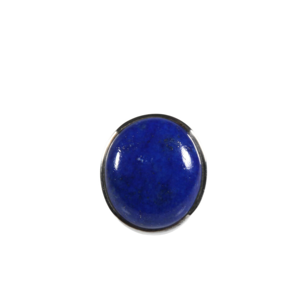 Zilveren ring lapis lazuli maat 17 1/2  | ovaal 2 x 1,7 cm