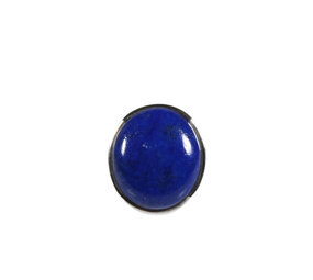 Zilveren ring lapis lazuli maat 17 1/2  | ovaal 2 x 1,7 cm