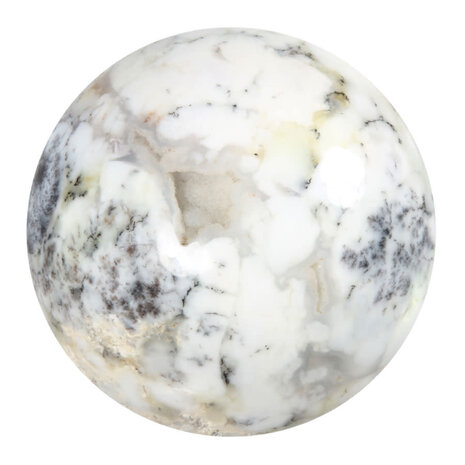 Merliniet bol met opaal kristallen 78 mm | 594 gram Merliniet bol met opaal kristallen 78 mm | 594 gram