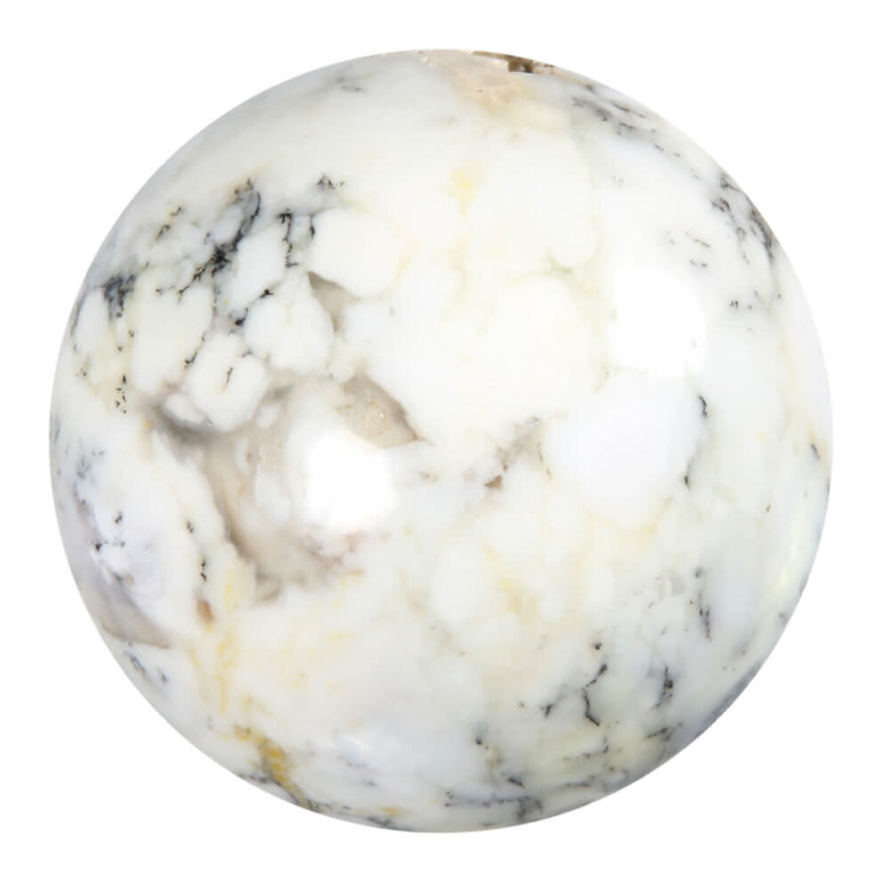 Merliniet bol met opaal kristallen 78 mm | 594 gram Merliniet bol met opaal kristallen 78 mm | 594 gram