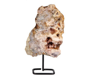 Amethist (roze) op standaard 25 x 18 x 4,5 cm | 2590 gram Amethist (roze) op standaard 25 x 18 x 4,5 cm | 2590 gram