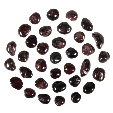 Granaat steen getrommeld 2 - 5 gram Granaat steen getrommeld 2 - 5 gram