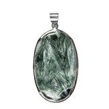 Zilveren hanger serafiniet | ovaal 4,1 x 2,5 cm