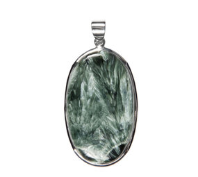 Zilveren hanger serafiniet | ovaal 4,1 x 2,5 cm Zilveren hanger serafiniet | ovaal 4,1 x 2,5 cm