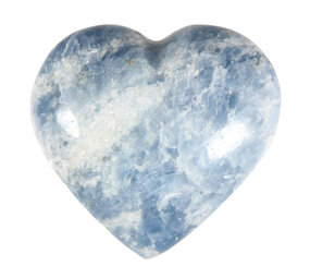 Calciet (blauw) hart 4,7 - 5,2 cm Calciet (blauw) hart 4,7 - 5,2 cm