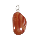 Sardonyx hanger met zilveren oogje Sardonyx hanger met zilveren oogje