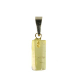 Toermalijn (geel) hanger kristal gepolijst met 14k gouden oogje Toermalijn (geel) hanger kristal gepolijst met 14k gouden oogje