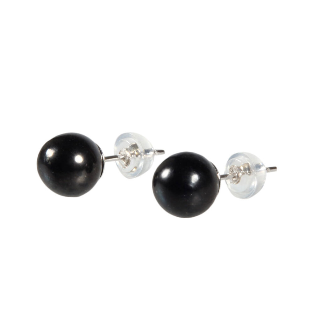 Zilveren oorstekers shungiet 8 mm bol