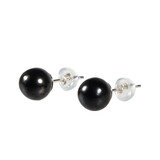 Zilveren oorstekers shungiet 8 mm bol