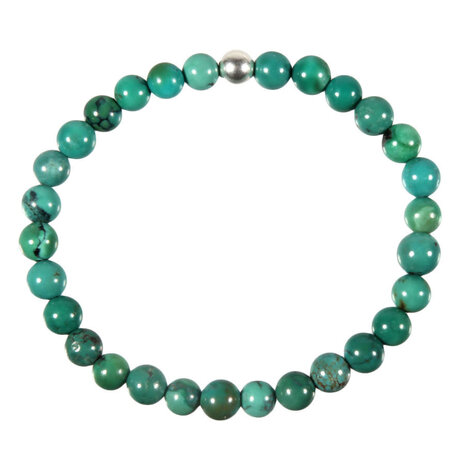 Turkoois armband A-kwaliteit 18 cm | 6 mm kralen Turkoois armband A-kwaliteit 18 cm | 6 mm kralen
