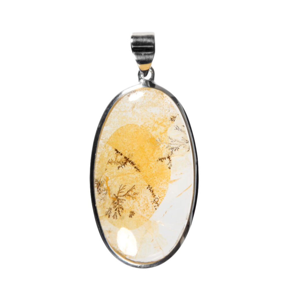 Zilveren hanger golden healer (limonietkwarts) | ovaal 3,7 x 2,1 cm Zilveren hanger golden healer (limonietkwarts) | ovaal 3,7 x 2,1 cm