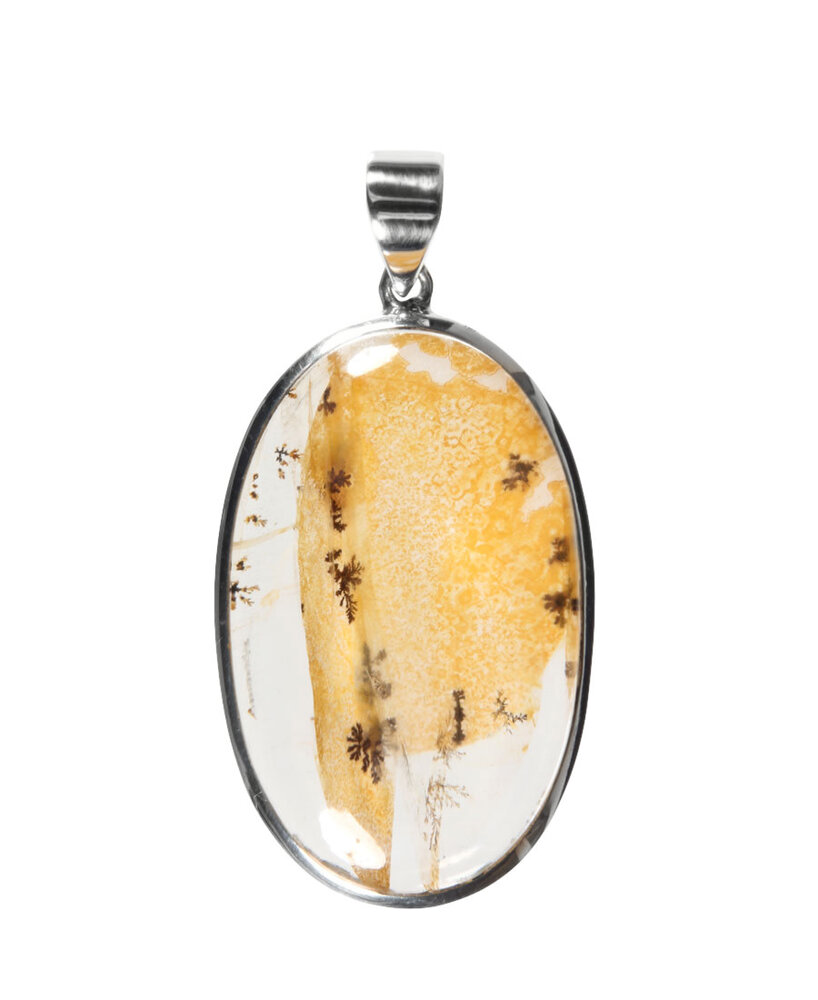 Zilveren hanger golden healer (limonietkwarts) | ovaal 3,8 x 2,4 cm Zilveren hanger golden healer (limonietkwarts) | ovaal 3,8 x 2,4 cm