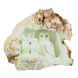Chrysopraas (citroen) uilen half gepolijst 27 x 23 x 26 cm | 13530 gram Chrysopraas (citroen) uilen half gepolijst 27 x 23 x 26 cm | 13530 gram