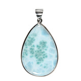 Zilveren hanger larimar | druppel 3,9 x 2,7 cm Zilveren hanger larimar | druppel 3,9 x 2,7 cm