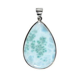 Zilveren hanger larimar | druppel 3,9 x 2,7 cm Zilveren hanger larimar | druppel 3,9 x 2,7 cm