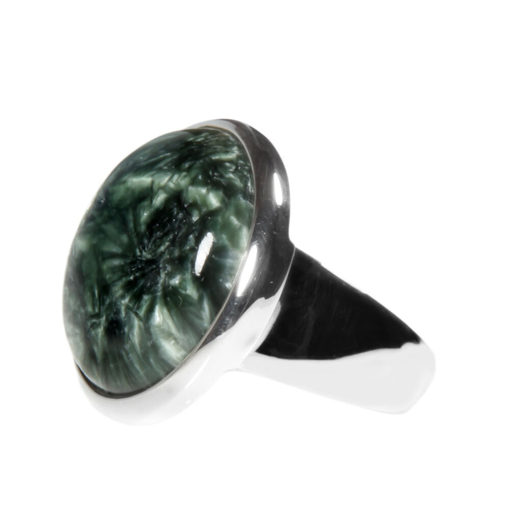 Zilveren ring serafiniet maat 18 1/2 | rond 2 cm Zilveren ring serafiniet maat 18 1/2 | rond 2 cm