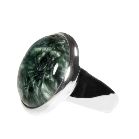 Zilveren ring serafiniet maat 18 1/2 | rond 2 cm Zilveren ring serafiniet maat 18 1/2 | rond 2 cm