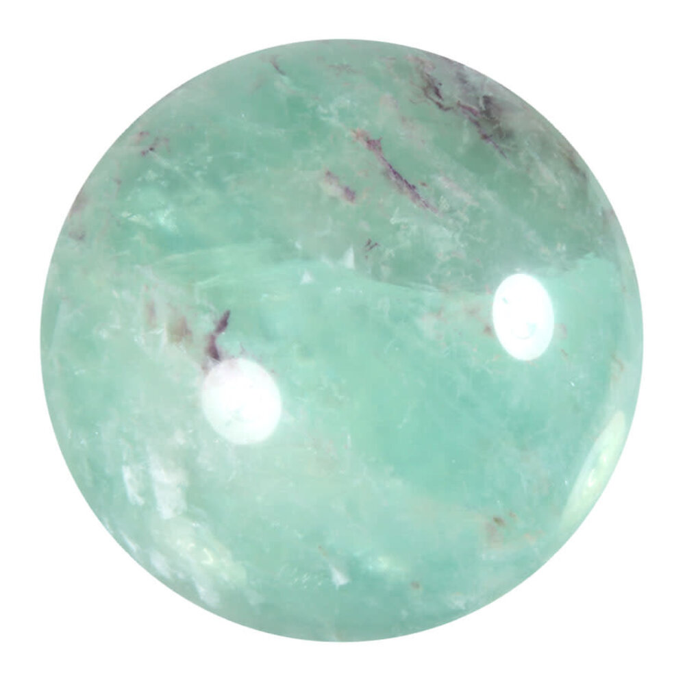 Fluoriet (groen/paars) bol 72 mm | 613 gram Fluoriet (groen/paars) bol 72 mm | 613 gram