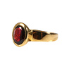 Gold filled ring granaat maat 17 1/2 | ovaal facet 10 x 8 mm Gold filled ring granaat maat 17 1/2 | ovaal facet 10 x 8 mm