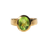 Gold filled ring peridoot maat 18 | ovaal facet 10 x 8 mm Gold filled ring peridoot maat 18 | ovaal facet 10 x 8 mm