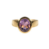 Gold filled ring amethist maat 18 | ovaal facet 10 x 8 mm Gold filled ring amethist maat 18 | ovaal facet 10 x 8 mm