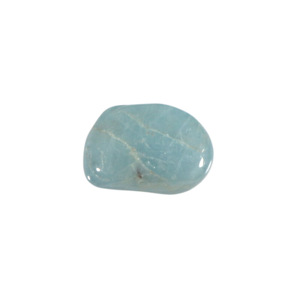 Aquamarijn (blauw) steen getrommeld 2 - 5 gram Aquamarijn (blauw) steen getrommeld 2 - 5 gram