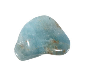Aquamarijn (blauw) steen getrommeld 10 - 20 gram