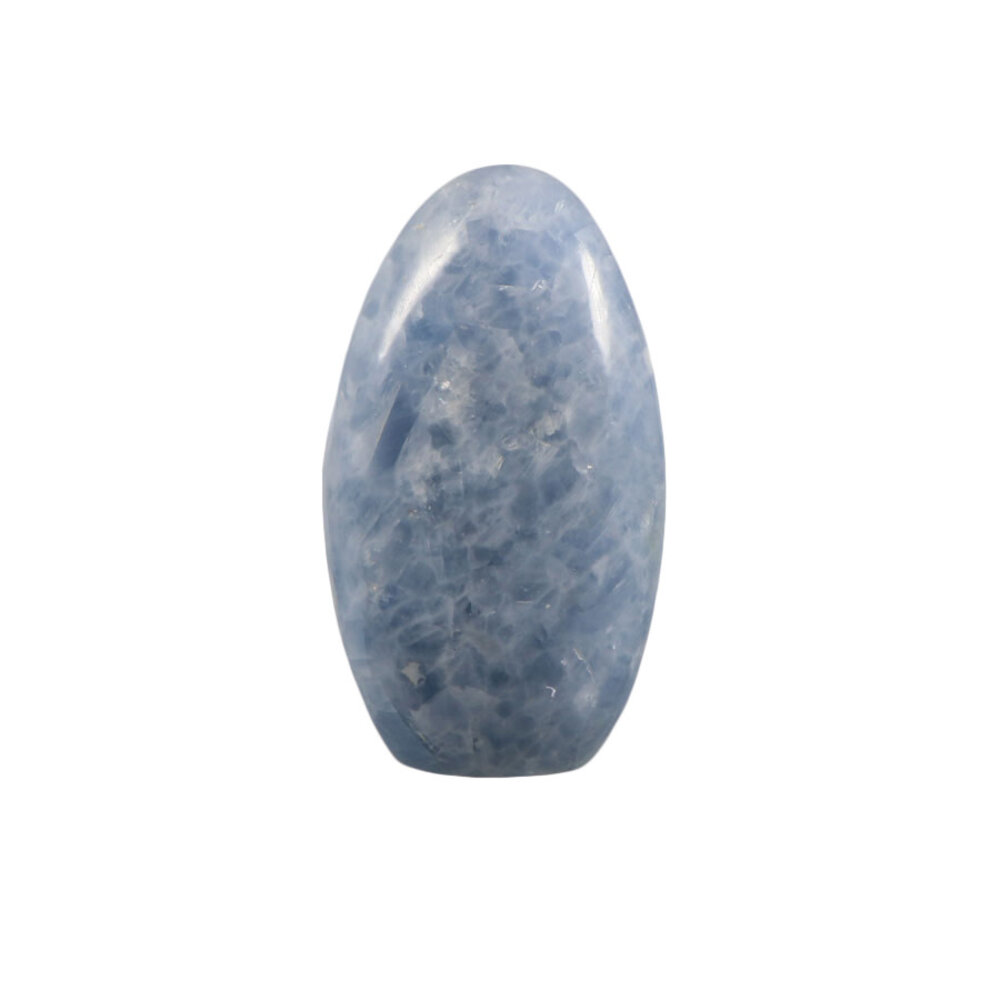 Calciet (blauw) sculptuur 10,9 x 6,3 x 4,3 cm | 407 gram Calciet (blauw) sculptuur 10,9 x 6,3 x 4,3 cm | 407 gram