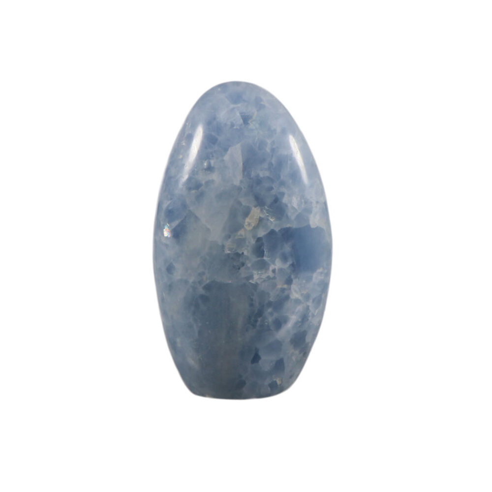 Calciet (blauw) sculptuur 10,9 x 6,3 x 4,3 cm | 407 gram Calciet (blauw) sculptuur 10,9 x 6,3 x 4,3 cm | 407 gram