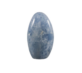 Calciet (blauw) sculptuur 10,9 x 6,3 x 4,3 cm | 407 gram Calciet (blauw) sculptuur 10,9 x 6,3 x 4,3 cm | 407 gram