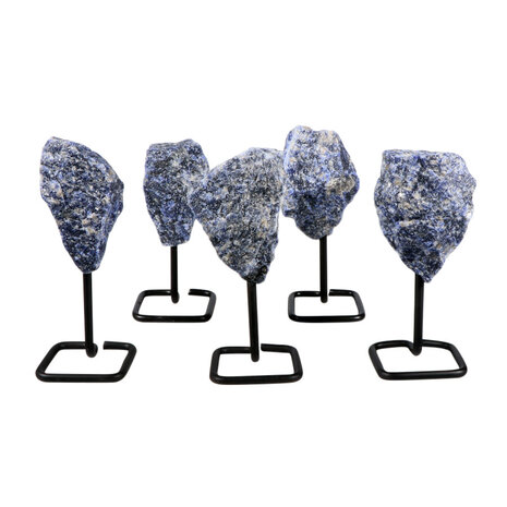 Sodaliet ruw op standaard klein Sodaliet ruw op standaard klein