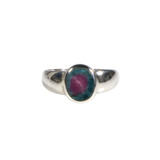 Zilveren ring robijn in kyaniet maat 18 | ovaal 0,8 x 0,7 cm Zilveren ring robijn in kyaniet maat 18 | ovaal 0,8 x 0,7 cm