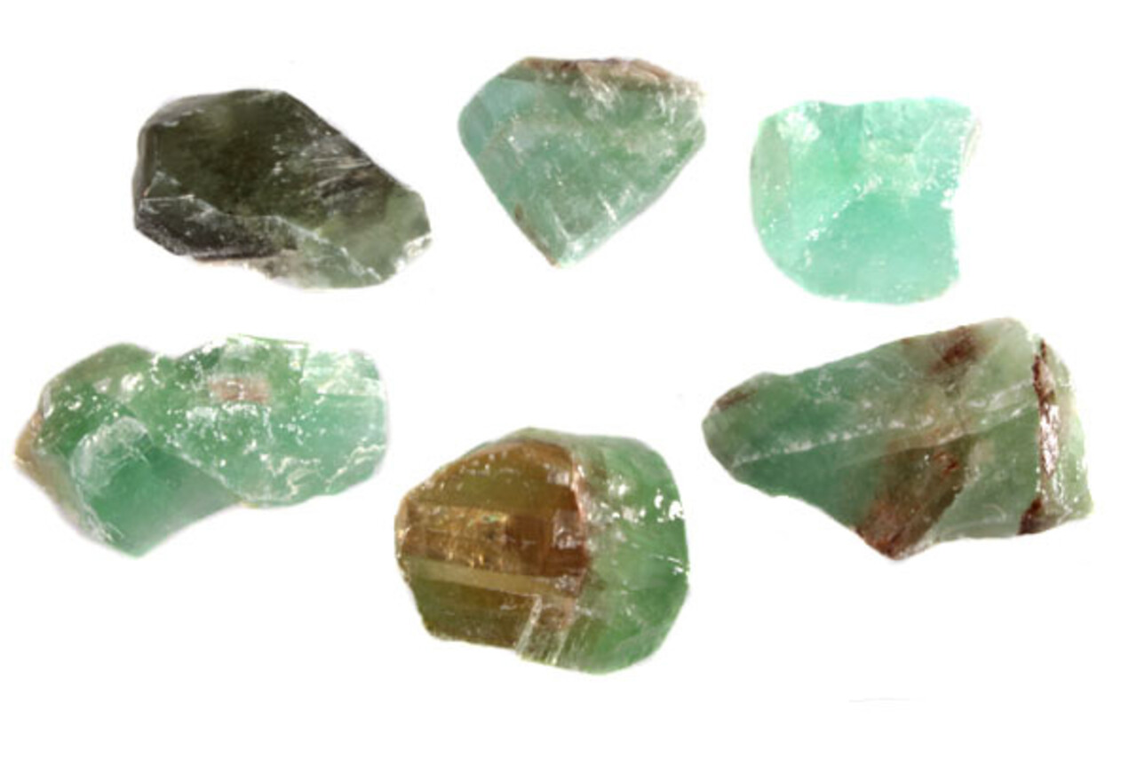 Calciet (groen) ruw 175 - 250 gram Calciet (groen) ruw 175 - 250 gram