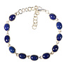 Zilveren armband lapis lazuli ovaal 8 x 6 mm Zilveren armband lapis lazuli ovaal 8 x 6 mm