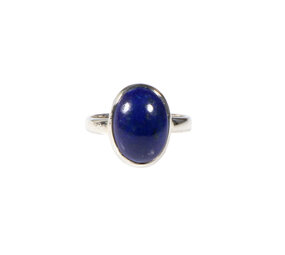 Zilveren ring lapis lazuli maat 18 | ovaal 14 x 10 mm Zilveren ring lapis lazuli maat 18 | ovaal 14 x 10 mm
