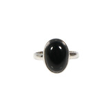 Zilveren ring onyx maat 18 | ovaal 14 x 10 mm Zilveren ring onyx maat 18 | ovaal 14 x 10 mm