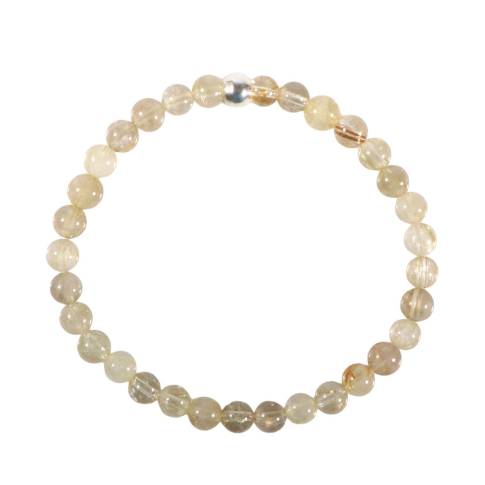 Rutielkwarts B-kwaliteit armband 18 cm | 5,5 mm kralen Rutielkwarts B-kwaliteit armband 18 cm | 5,5 mm kralen