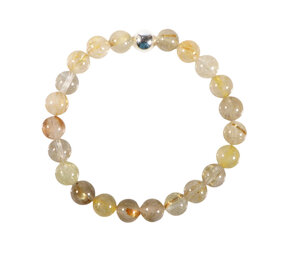 Rutielkwarts B-kwaliteit armband 18 cm | 8 mm kralen Rutielkwarts B-kwaliteit armband 18 cm | 8 mm kralen