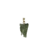Moldaviet hanger ruw met 14k gouden oogje | 1,5 - 2,5 gram Moldaviet hanger ruw met 14k gouden oogje | 1,5 - 2,5 gram
