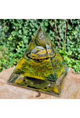 Orgonite piramide bumble bee jaspis 15 x 15 x 14,5 cm | 1335 gram